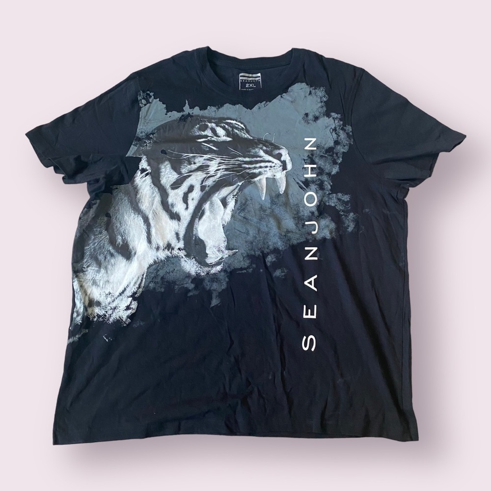 Sean John Tiger Logo graphic tee 2XL